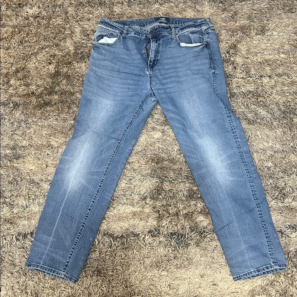 Aero: Men's Skinny Jeans - Blue